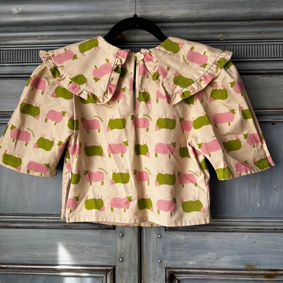 Lisa Says Gah Counting Sheep Green Size XS - Picture 7 of 8